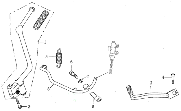 F-12-1后刹车踏板